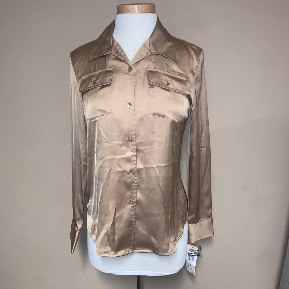 NWT - Gold Jones NY Blouse